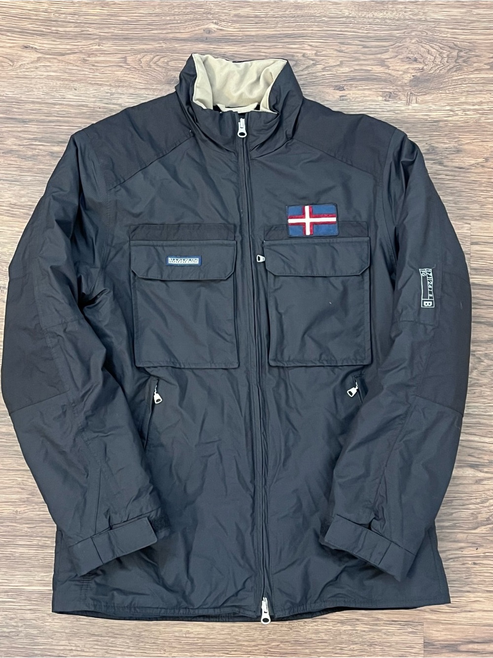 Napapijri Black Jacket Coat Womens Medium